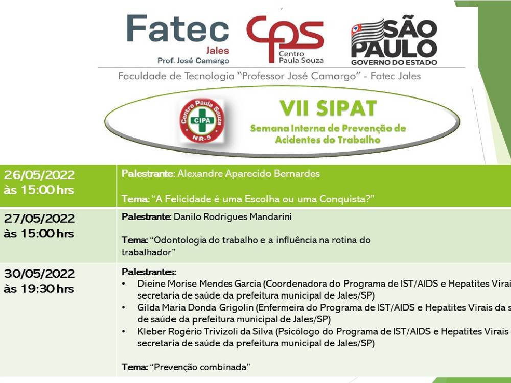 Reunião Geral Mensal Palusa VG - Especial SIPAT